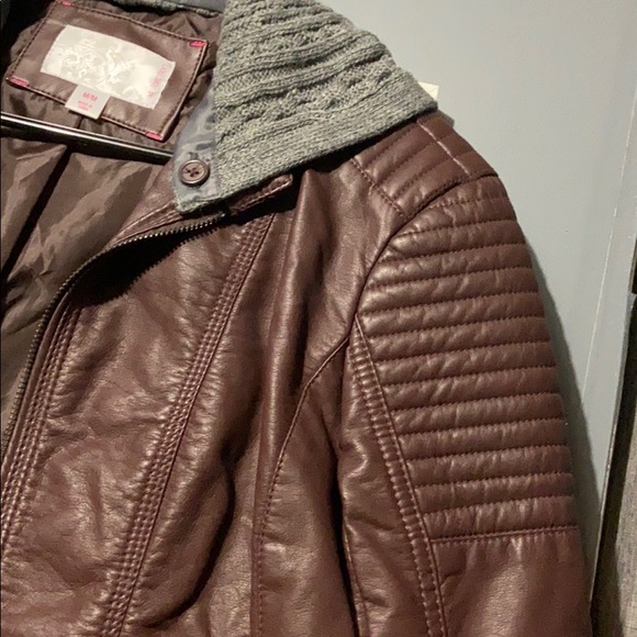 Faux leather jacket. - Picture 2 of 3